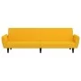 Sofá cama de 2 plazas terciopelo amarillo de , Sofás - Ref: Foro24-375864, Precio: 262,90 €, Descuento: %