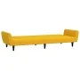 Yellow velvet 2-seater sofa bed by , Sofas - Ref: Foro24-375864, Price: 262,91 €, Discount: %