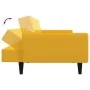 Yellow velvet 2-seater sofa bed by , Sofas - Ref: Foro24-375864, Price: 262,91 €, Discount: %