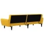 Yellow velvet 2-seater sofa bed by , Sofas - Ref: Foro24-375864, Price: 262,91 €, Discount: %