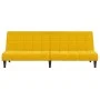 Sofá cama de 2 plazas terciopelo amarillo de , Sofás - Ref: Foro24-375845, Precio: 235,31 €, Descuento: %