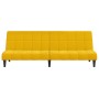 Yellow velvet 2-seater sofa bed by , Sofas - Ref: Foro24-375845, Price: 239,48 €, Discount: %