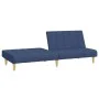 Two-seater blue fabric sofa bed by , Sofas - Ref: Foro24-375830, Price: 242,85 €, Discount: %