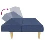 Two-seater blue fabric sofa bed by , Sofas - Ref: Foro24-375830, Price: 242,85 €, Discount: %