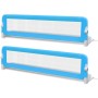 Barandilla de seguridad cama de niño 2 uds azul 150x42 cm de vidaXL, Barandillas de seguridad - Ref: Foro24-276088, Precio: 5...