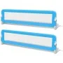 Child bed safety rail 2 pcs blue 150x42 cm by vidaXL, Safety railings - Ref: Foro24-276088, Price: 54,58 €, Discount: %
