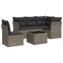 Set de muebles de jardín 6 pzas y cojines ratán sintético gris de , Conjuntos de jardín - Ref: Foro24-3217650, Precio: 357,46...