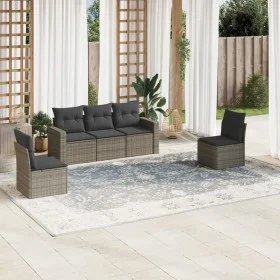 Set Gartensofas mit Kissen 5 Stück synthetisches Rattangrau von , Gartensets - Ref: Foro24-3218780, Preis: 292,72 €, Rabatt: %