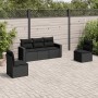5-teiliges Gartenmöbel-Set und Kissen aus synthetischem Rattan schwarz von , Gartensets - Ref: Foro24-3218775, Preis: 307,24 ...
