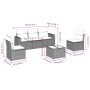 Garden sofa set with 6-piece synthetic rattan beige cushions by , Garden sets - Ref: Foro24-3218789, Price: 354,45 €, Discoun...