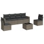 7-teiliges Gartensofa-Set mit grauen PE-Rattan-Kissen. von , Gartensets - Ref: Foro24-3218810, Preis: 399,02 €, Rabatt: %