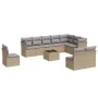 11-teiliges Gartensofa-Set mit beigen synthetischen Rattankissen von , Gartensets - Ref: Foro24-3249648, Preis: 672,77 €, Rab...