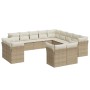 Set Gartensofas mit Kissen 13 Stück synthetisches Rattan beige von , Gartensets - Ref: Foro24-3218548, Preis: 926,36 €, Rabat...