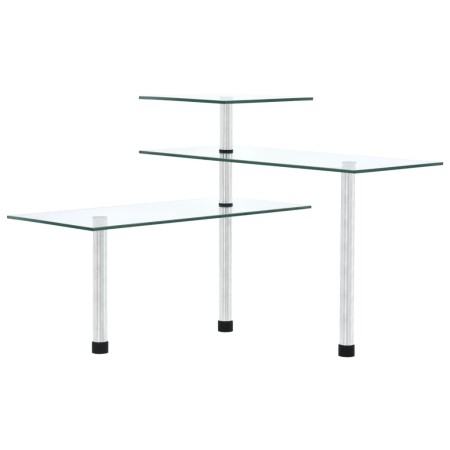 Eckregal für die Küche, 3 Ebenen, gehärtetes Glas von vidaXL, Gewürzregale - Ref: Foro24-249502, Preis: 24,59 €, Rabatt: %