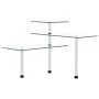 Corner kitchen shelf 3 levels tempered glass by vidaXL, spice racks - Ref: Foro24-249502, Price: 24,10 €, Discount: %