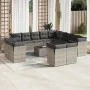 Set de sofás de jardín 14 pzas con cojines ratán sintético gris by , Garden sets - Ref: Foro24-3218560, Price: 872,24 €, Disc...