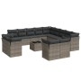 Gartensofa-Set, 14-teilig, mit grauen Polstern aus synthetischem Rattan von , Gartensets - Ref: Foro24-3218560, Preis: 858,16...