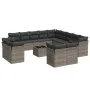 Set de sofás de jardín 14 pzas con cojines ratán sintético gris by , Garden sets - Ref: Foro24-3218560, Price: 872,24 €, Disc...