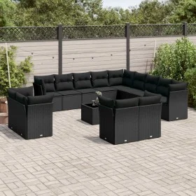 14-piece garden sofa set with black synthetic rattan cushions by , Garden sets - Ref: Foro24-3218555, Price: 987,93 €, Discou...