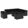 Set sofás de jardín 14 pzas con cojines ratán sintético negro de , Conjuntos de jardín - Ref: Foro24-3218555, Precio: 985,57 ...