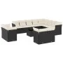 Garden sofa set with 13-piece black synthetic rattan cushions by , Garden sets - Ref: Foro24-3218536, Price: 837,34 €, Discou...
