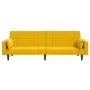2-Sitzer-Schlafsofa mit zwei gelben Samtkissen von , Sofas - Ref: Foro24-375851, Preis: 270,17 €, Rabatt: %