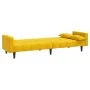 2-Sitzer-Schlafsofa mit zwei gelben Samtkissen von , Sofas - Ref: Foro24-375851, Preis: 270,17 €, Rabatt: %
