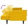 2-Sitzer-Schlafsofa mit zwei gelben Samtkissen von , Sofas - Ref: Foro24-375851, Preis: 270,17 €, Rabatt: %
