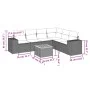 Set of 7-piece garden sofas and beige synthetic rattan cushions by , Garden sets - Ref: Foro24-3257795, Price: 477,79 €, Disc...