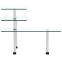Eckregal für die Küche, 3 Ebenen, gehärtetes Glas von vidaXL, Gewürzregale - Ref: Foro24-249502, Preis: 24,59 €, Rabatt: %