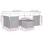 7-piece garden dining set and black synthetic rattan cushions by , Garden sets - Ref: Foro24-3223494, Price: 423,44 €, Discou...