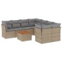 9-piece garden sofa set with beige synthetic rattan cushions by , Garden sets - Ref: Foro24-3223532, Price: 516,46 €, Discoun...