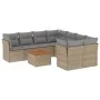 9-piece garden sofa set with beige synthetic rattan cushions by , Garden sets - Ref: Foro24-3223532, Price: 533,04 €, Discoun...