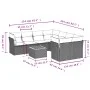 9-piece garden sofa set with beige synthetic rattan cushions by , Garden sets - Ref: Foro24-3223532, Price: 533,04 €, Discoun...
