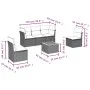 6-piece garden furniture set with gray synthetic rattan cushions by , Garden sets - Ref: Foro24-3223547, Price: 339,57 €, Dis...