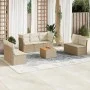 Juego de sofás de jardín con cojines beige 8 pzas ratán PE de , Conjuntos de jardín - Ref: Foro24-3223566, Precio: 491,01 €, ...