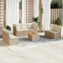 Set Gartensofas mit beigen Kissen 8 Stück PE Rattan von , Gartensets - Ref: Foro24-3223566, Preis: 472,65 €, Rabatt: %