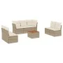 Juego de sofás de jardín con cojines beige 8 pzas ratán PE de , Conjuntos de jardín - Ref: Foro24-3223566, Precio: 491,01 €, ...