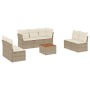 Set Gartensofas mit beigen Kissen 8 Stück PE Rattan von , Gartensets - Ref: Foro24-3223566, Preis: 472,65 €, Rabatt: %