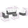 Set Gartensofas mit beigen Kissen 8 Stück PE Rattan von , Gartensets - Ref: Foro24-3223566, Preis: 472,65 €, Rabatt: %