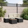 5-teiliges Gartenmöbel-Set und schwarze synthetische Rattankissen von , Gartensets - Ref: Foro24-3223585, Preis: 248,41 €, Ra...