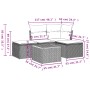 5-piece garden furniture set and black synthetic rattan cushions by , Garden sets - Ref: Foro24-3223585, Price: 234,79 €, Dis...