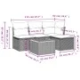 5-piece garden furniture set and black synthetic rattan cushions by , Garden sets - Ref: Foro24-3223591, Price: 269,71 €, Dis...