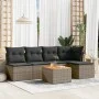 6-teiliges Gartenmöbel-Set und graue synthetische Rattankissen von , Gartensets - Ref: Foro24-3223603, Preis: 308,77 €, Rabat...