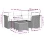 5-teiliges Gartenmöbel-Set und Kissen aus synthetischem Rattan schwarz von , Gartensets - Ref: Foro24-3223620, Preis: 309,19 ...
