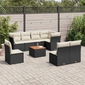 8-piece garden sofa set with black synthetic rattan cushions by , Garden sets - Ref: Foro24-3223683, Price: 506,95 €, Discoun...