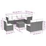8-piece garden sofa set with black synthetic rattan cushions by , Garden sets - Ref: Foro24-3223683, Price: 506,95 €, Discoun...