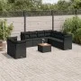 Garden sofa set 10 pieces with black synthetic rattan cushions by , Garden sets - Ref: Foro24-3223710, Price: 643,43 €, Disco...