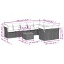 Set Gartensofas 10 Stück Kissen synthetisches Rattan schwarz von , Gartensets - Ref: Foro24-3223816, Preis: 535,05 €, Rabatt: %