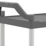 2-stöckiger Aluminiumwagen grau 81x41x92 cm von , Küchen- und Speisewagen - Ref: Foro24-30327, Preis: 50,30 €, Rabatt: %